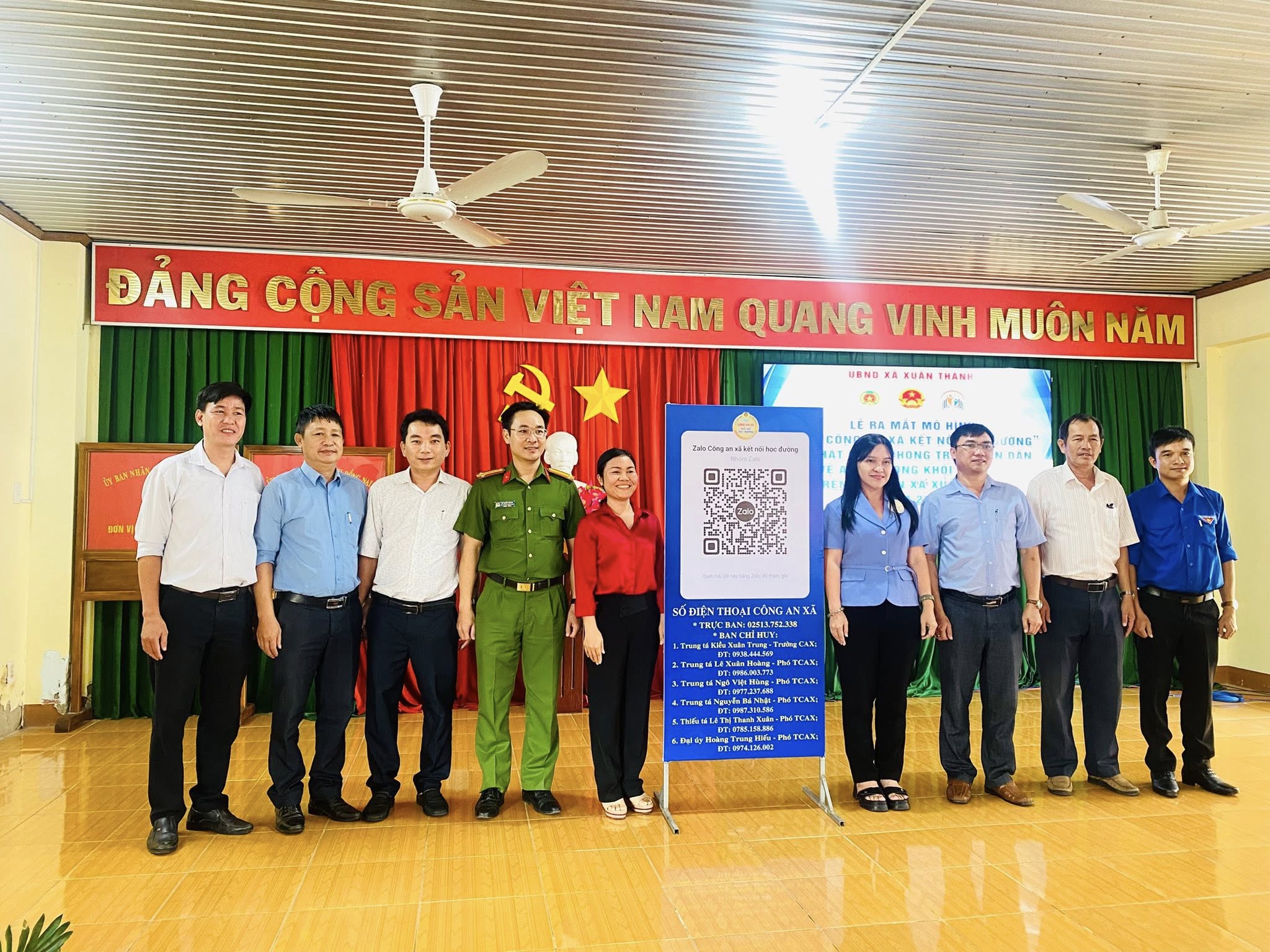 Xuân Thành tổ chức Lễ ra mắt mô hình “Zalo Công an xã kết nối học đường”