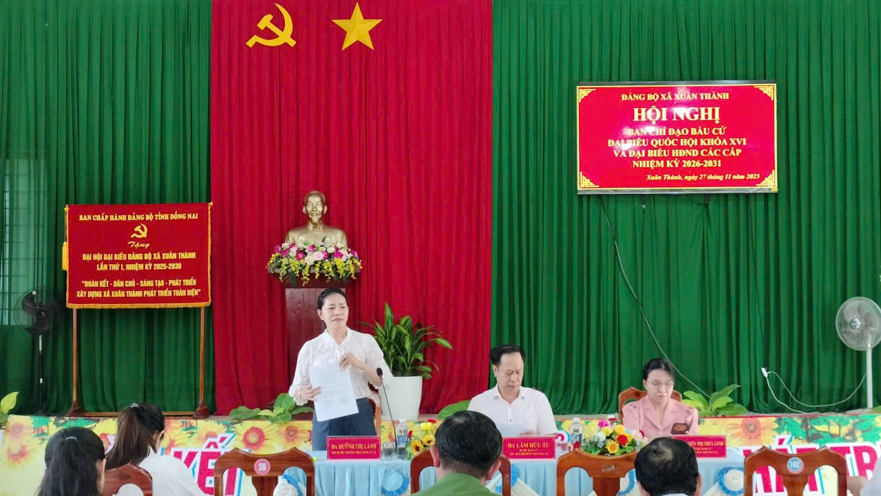 HỘI NGHỊ BAN CHỈ ĐẠO BẦU CỬ ĐẠI BIỂU QUỐC HỘI KHÓA XVI VÀ ĐẠI BIỂU HĐND CÁC CẤP, NHIỆM KỲ 2026-2031 XÃ XUÂN THÀNH