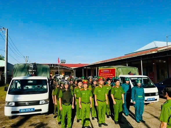 Công an xã Xuân Thành tổ chức Lễ ra quân thực hiện cao điểm tấn công, trấn áp tội phạm